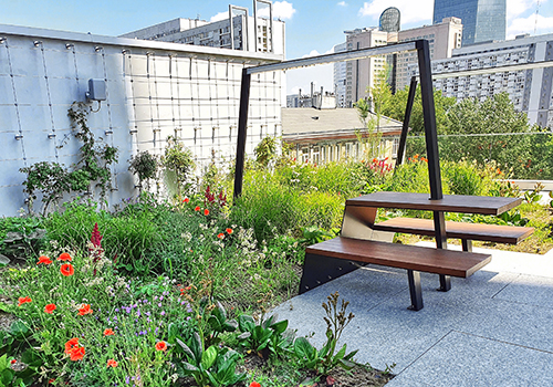 Dachgarten mit Sitzbereich