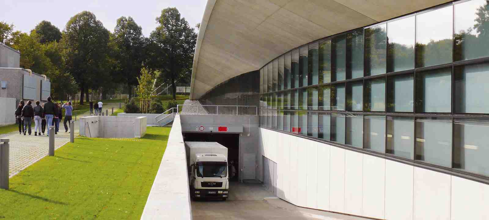 Ausfahrt aus der Tiefgarage 