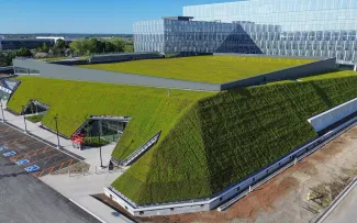 Begrüntes Schrägdach