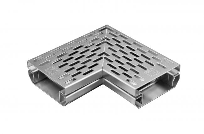 Fassaden- und Terrassenrinne FTR 55/75 Eck