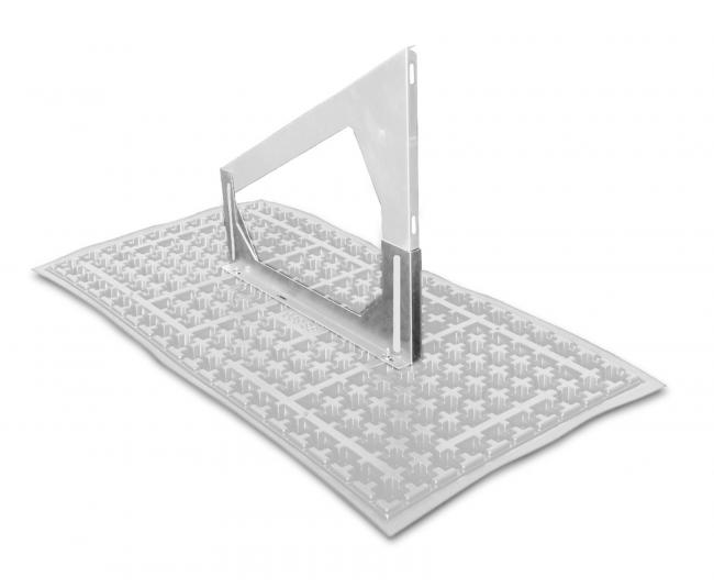 Höhenverstellbar montierter Solar-Grundrahmen auf ZinCo Solarbasis® SB 200